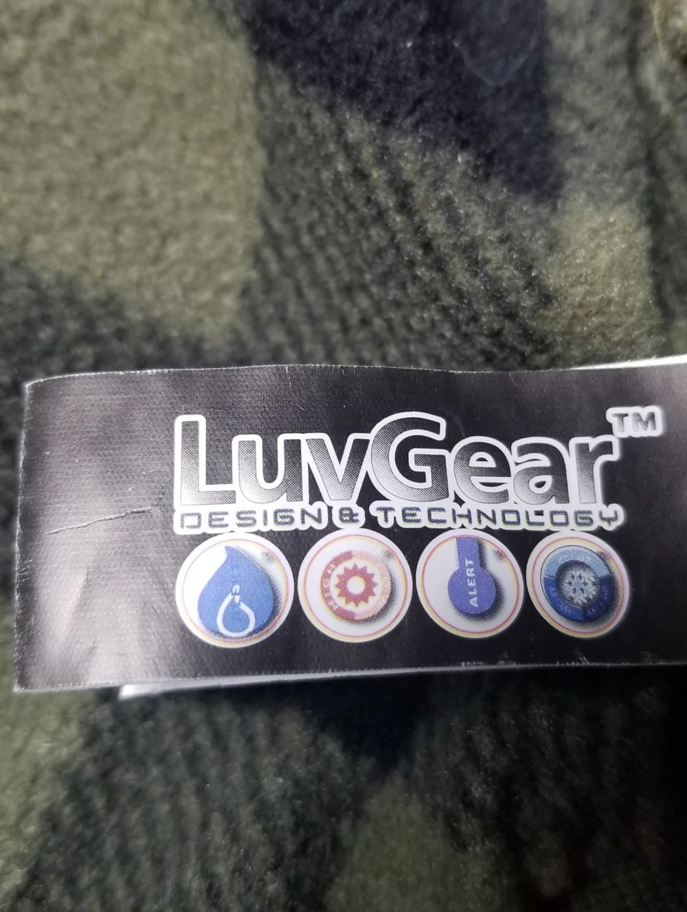 LUVGEAR DOG QUILTED OLIVE COAT WITH FAUX FUR HOOD SIZE SMALL